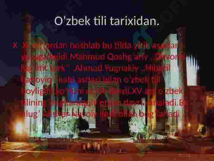 Oʻzbek tili tarixi 6