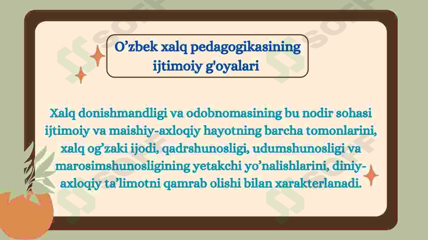 O'ZBEK XALQ PEDAGOGIKASI VA ISLOM TA'LIMOTIDA IJTIMOIY PEDAGOGIK G'OYALAR 3