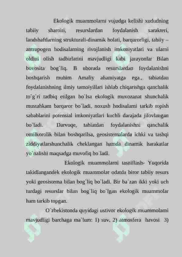 O'zbekiston ekologiyasi 4