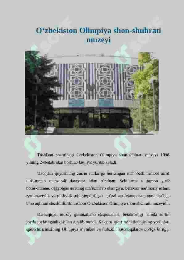 O`zbekiston muzeylari 6