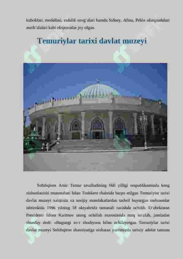O`zbekiston muzeylari 7