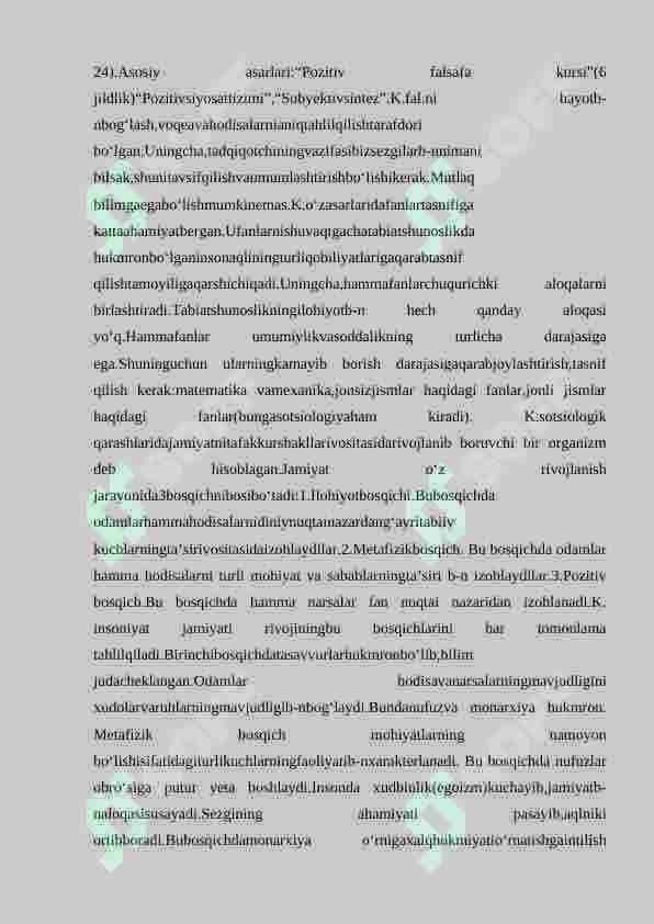 POSTIVIZM FALSAFASI 5