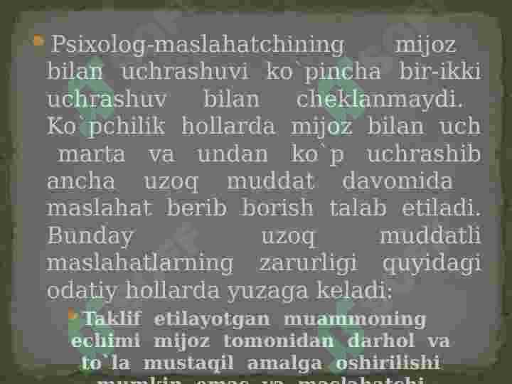 PSIXOLOGIK MASLAHAT 4
