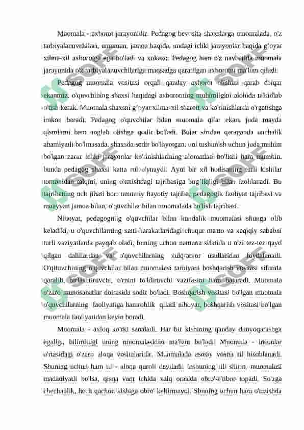 Pedagogik faoliyatda muloqot 2