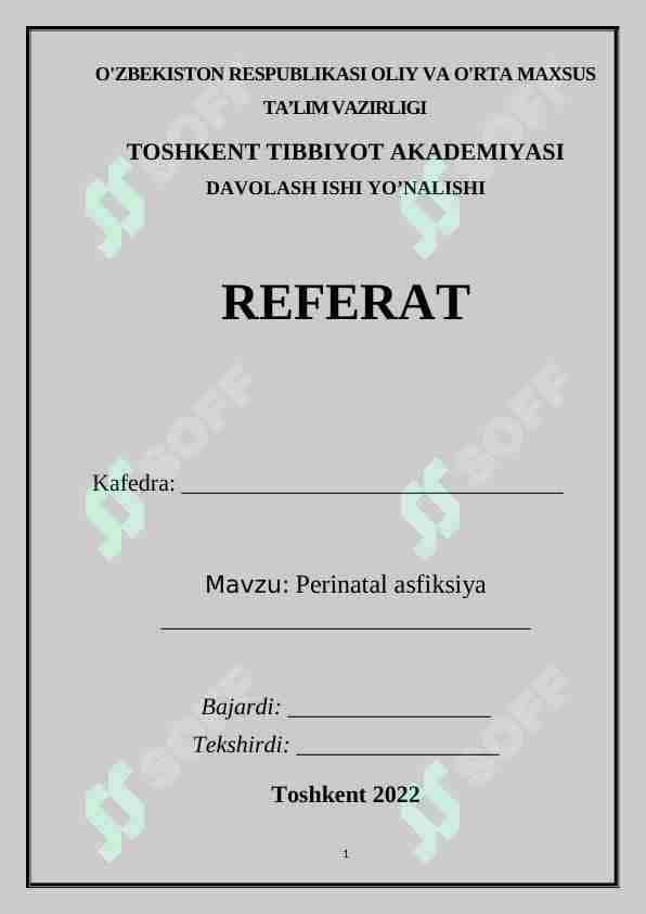 Perinatal asfiksiya 1