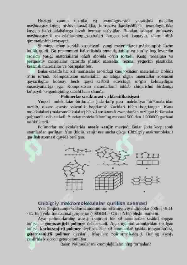 Zamonaviy Polimer materiallari. 2