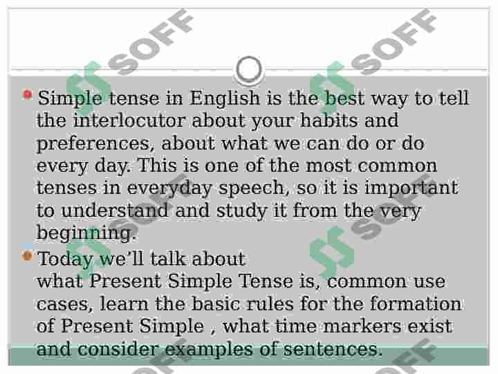 Present Simple 2