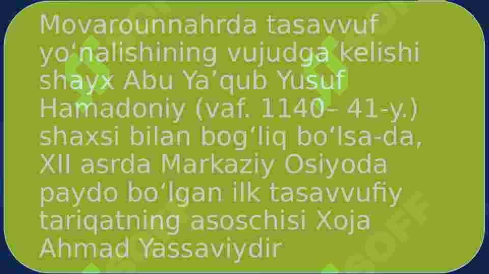 TASAVVUF VA TARIQATLAR 4