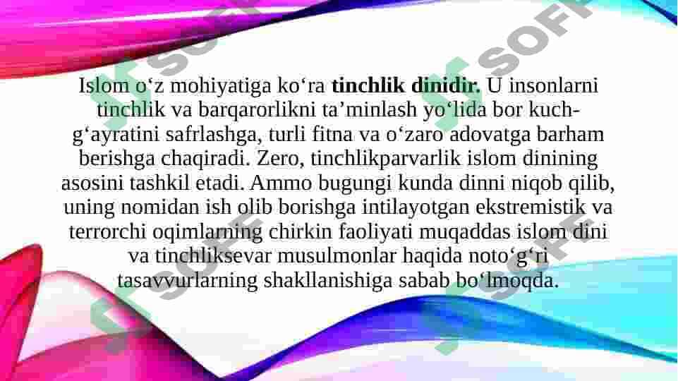 Qur`ondagi ezgulik, tinchlik, birodarlik, mehr-muruvvat g’oyalari 3