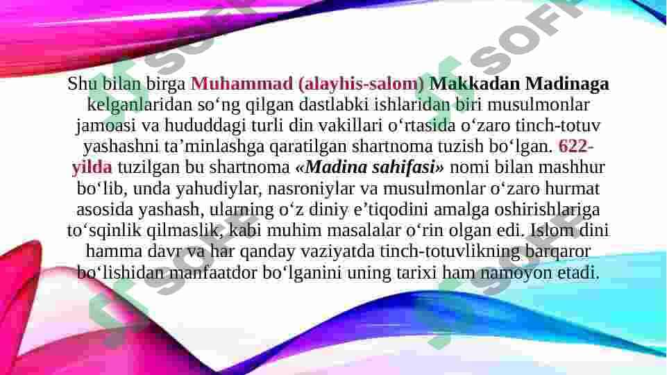 Qur`ondagi ezgulik, tinchlik, birodarlik, mehr-muruvvat g’oyalari 4