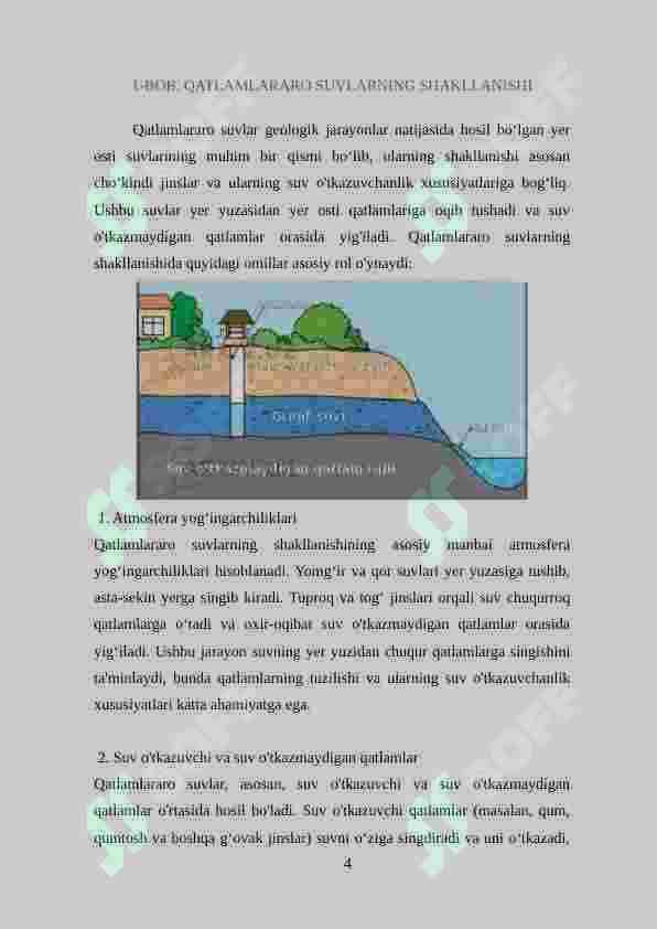 Qatlamlararo suvlar 4