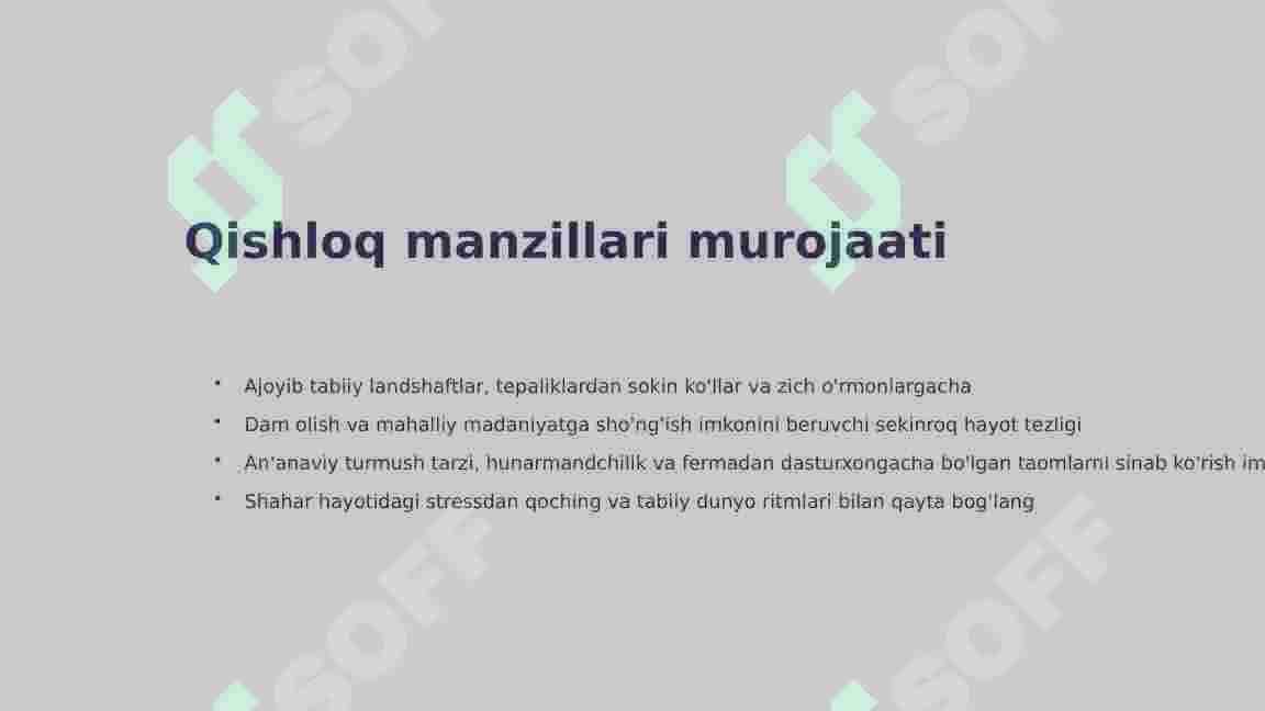 Qishloq turizmi 2