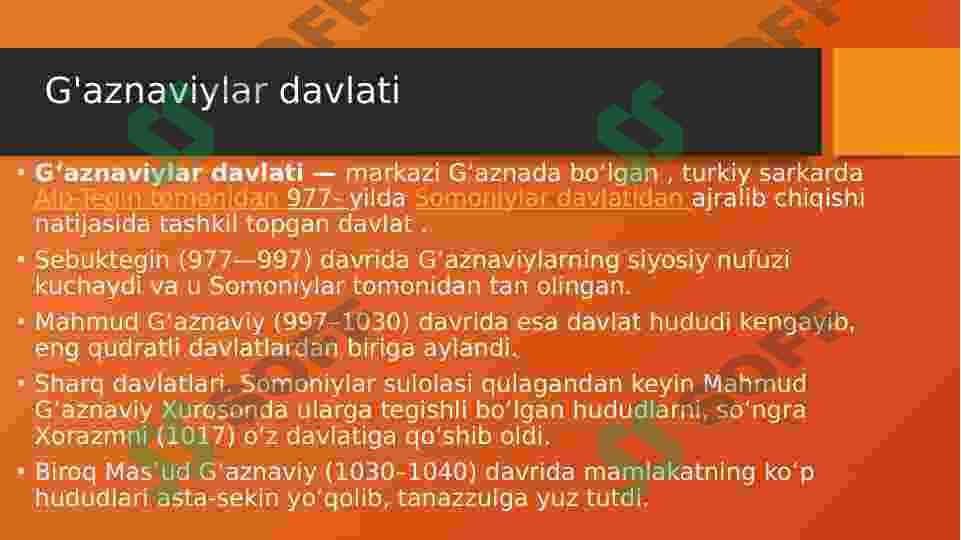 Qoraxoniylar va G'aznaviylar 4