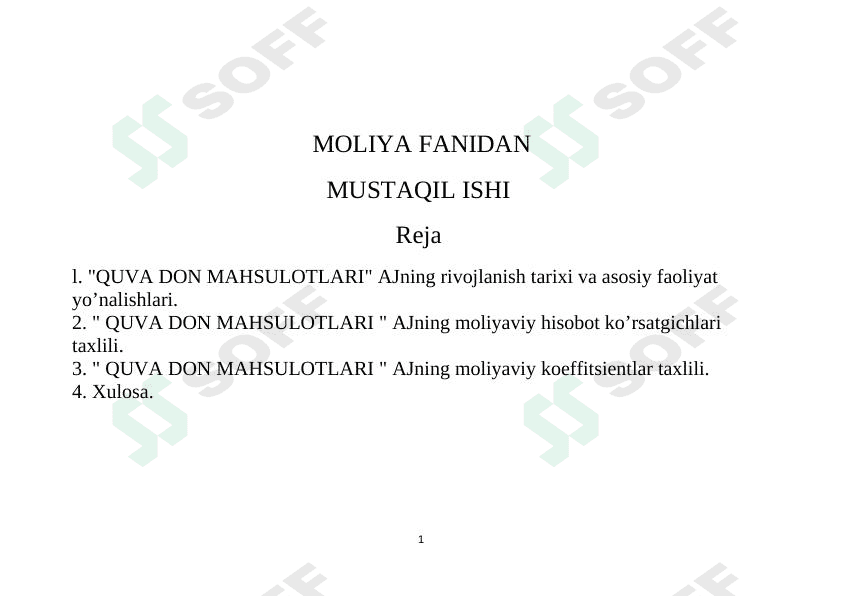 QUVA DON MAHSULOTLARI 1