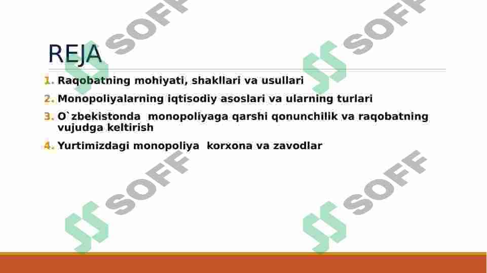 Raqobat va Monopoliya 2