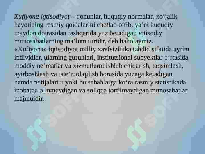 XUFYONA IQTISODIYOT 4