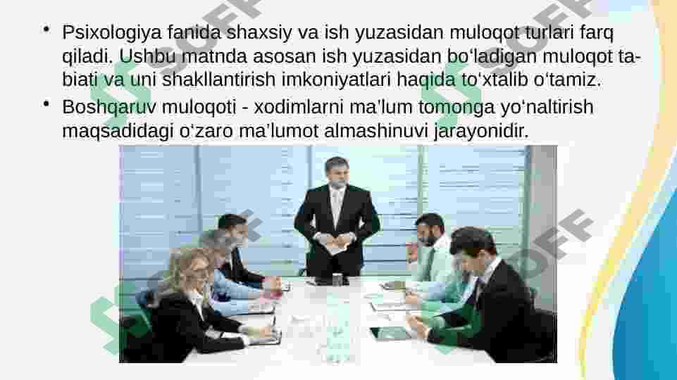 Rahbarlik muloqoti 4