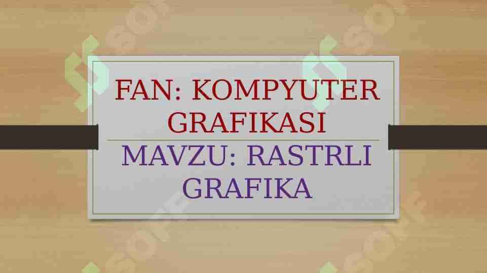 RASTRLI GRAFIKA 1