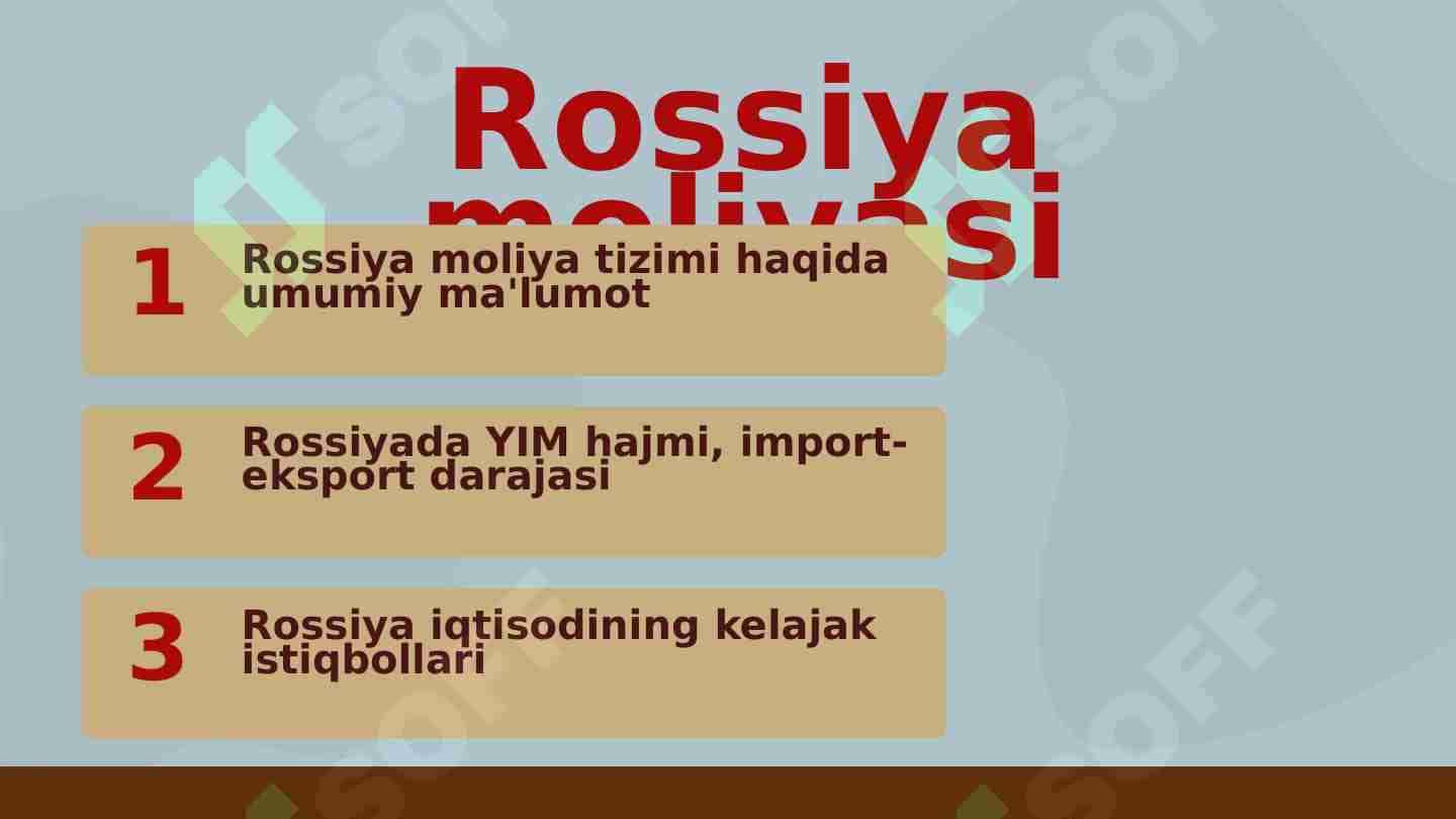 Rossiya davlati moliyasi 1