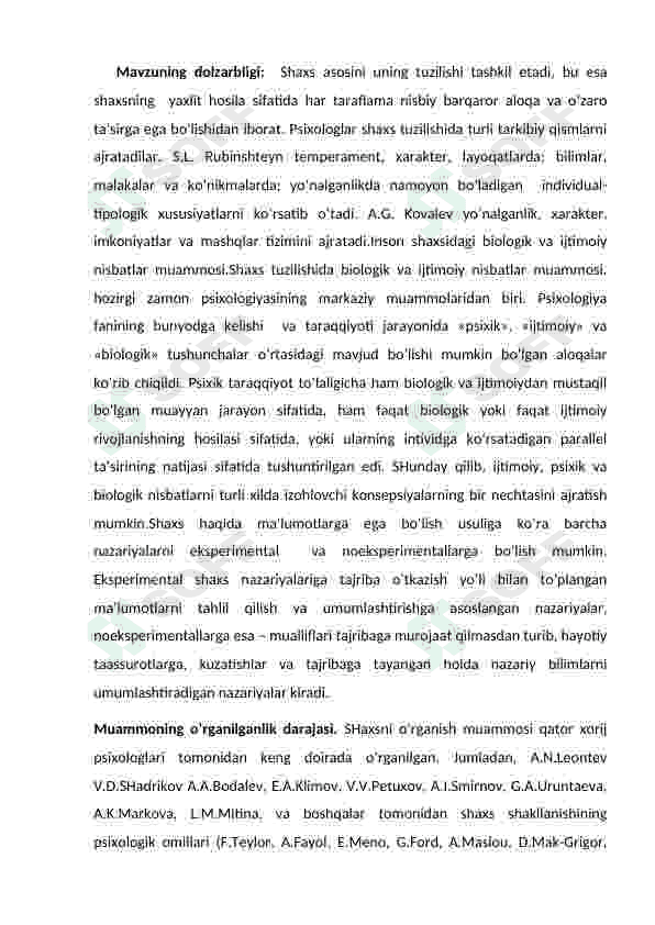 SHAXS TIPOLOGIYASI 3