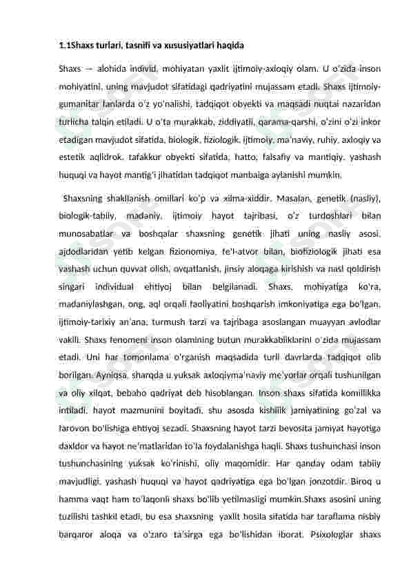 SHAXS TIPOLOGIYASI 7