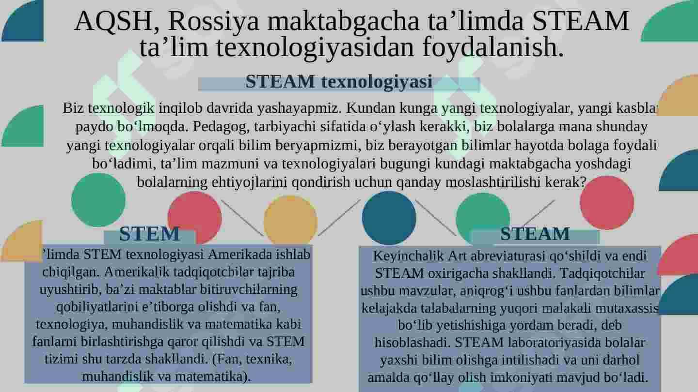 Steam ta'lim 3