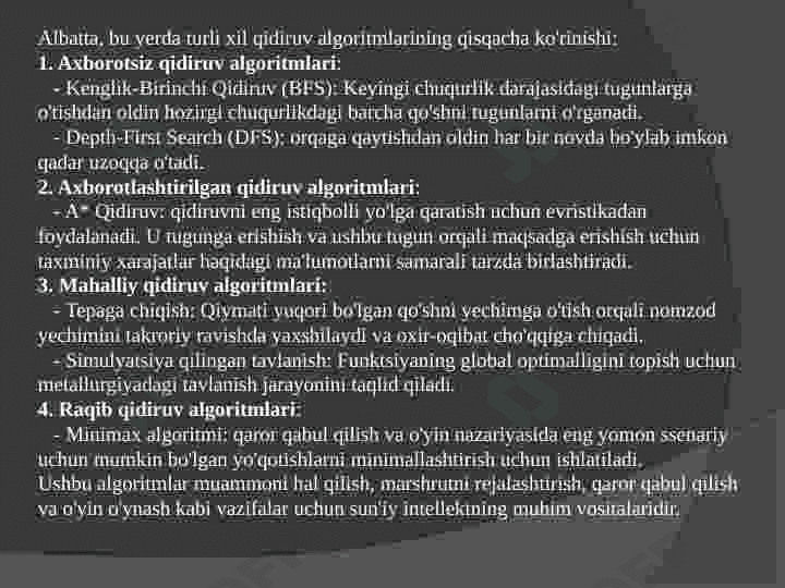 Qidiruv algoritmlari 4