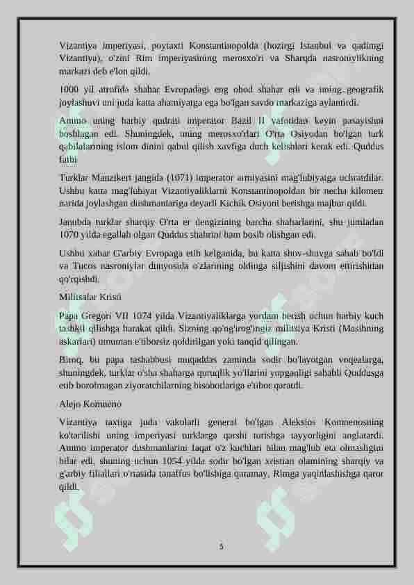 Salib yurishlari 5