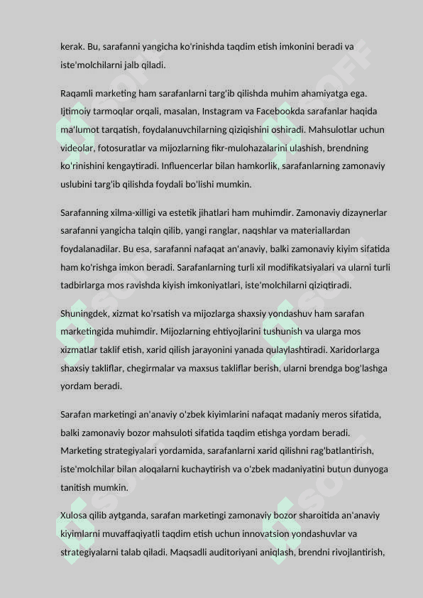 Sarafan marketing 4