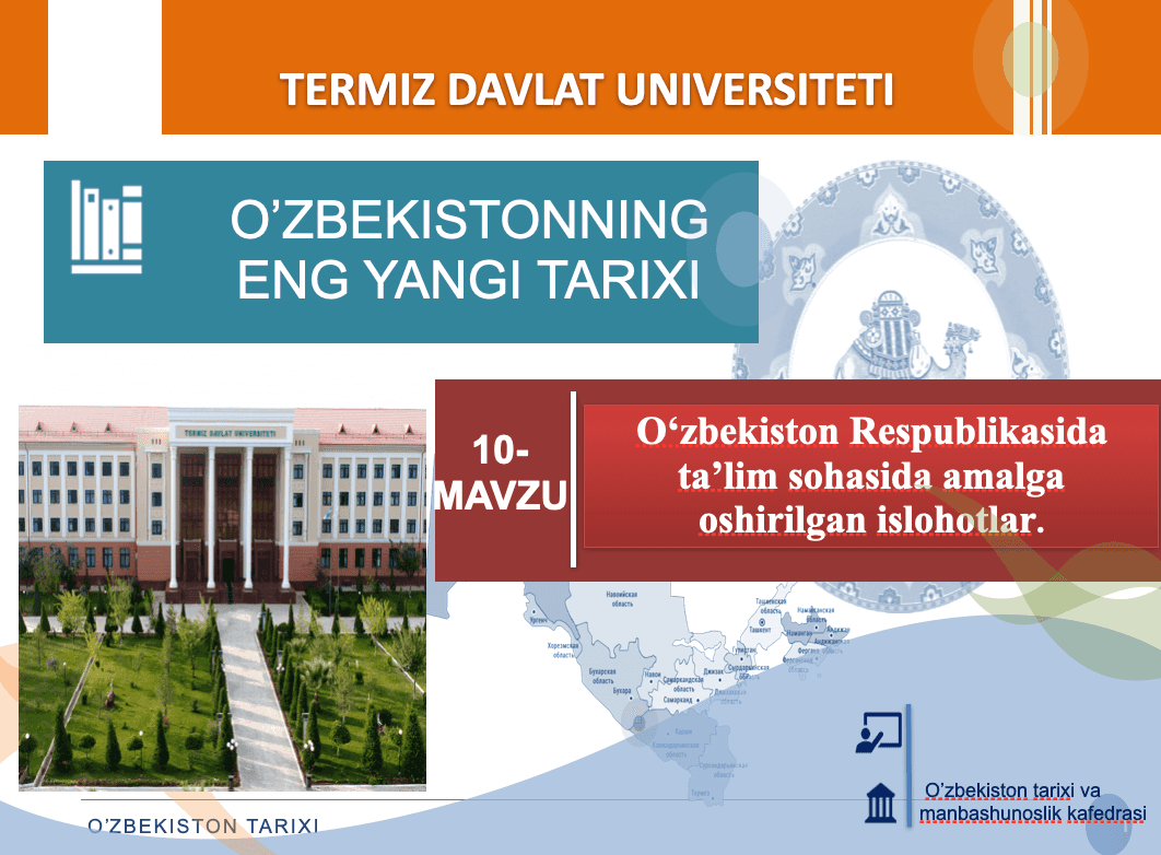 O’zbekistonning eng yangi tarixi 1