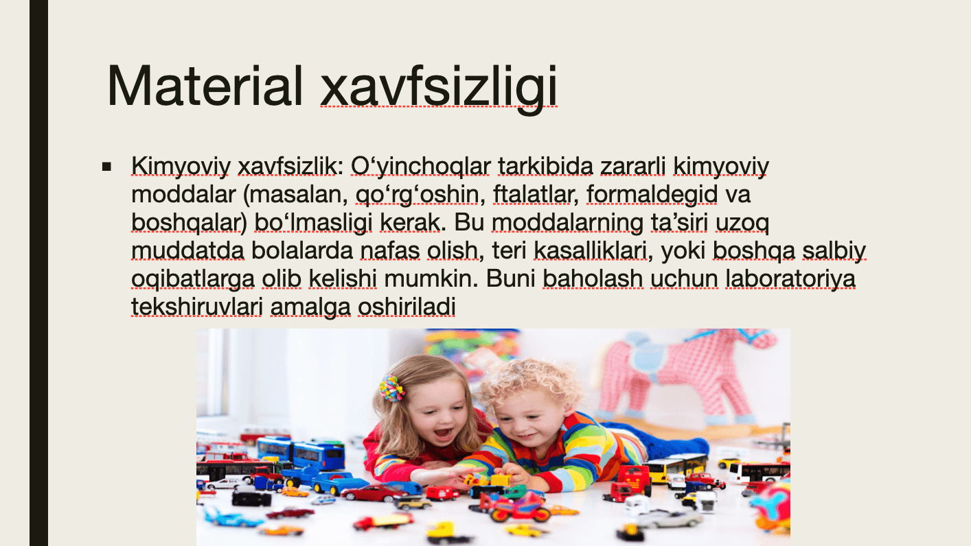 Bolalar oʻyinchogʻiga gigiyenik baho berish 2