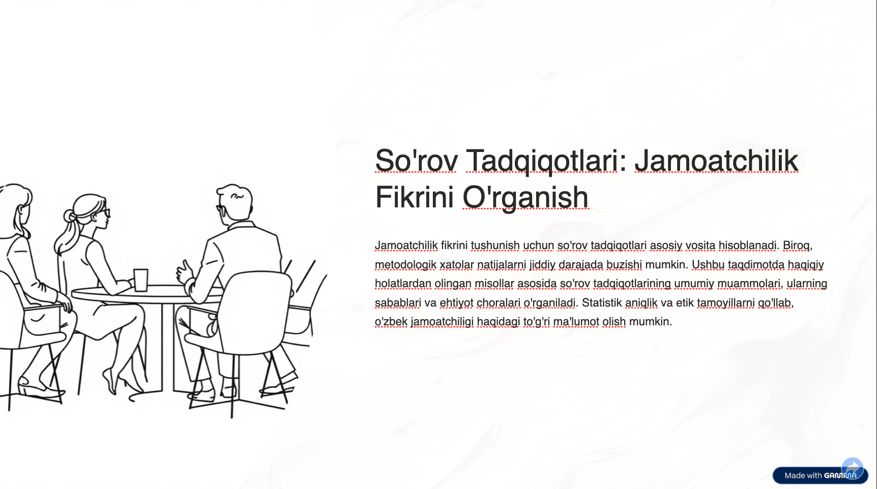 So'rov Tadqiqotlari: Jamoatchilik Fikrini O'rganish 1