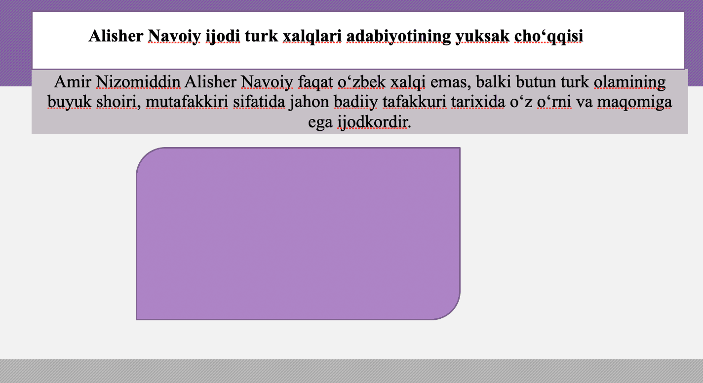 Alisher Navoiy ijodi Turk xalqlari adabiyotining yuksak cho'qqisi 3
