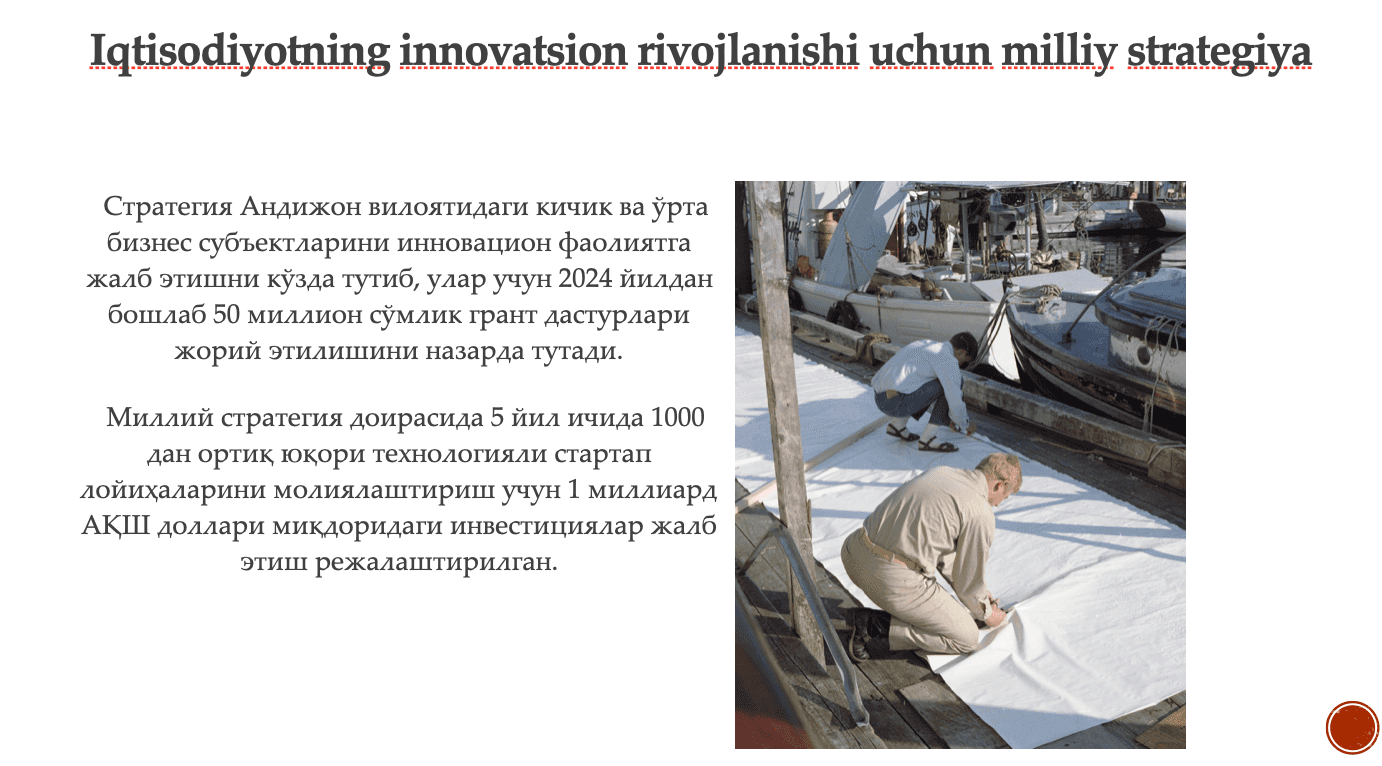 Iqtisodiyotni innovatsion rivojlantirish strategiyasi 3