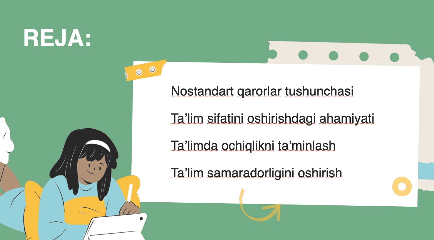 Nostandart qarorlar tushunchasi 2
