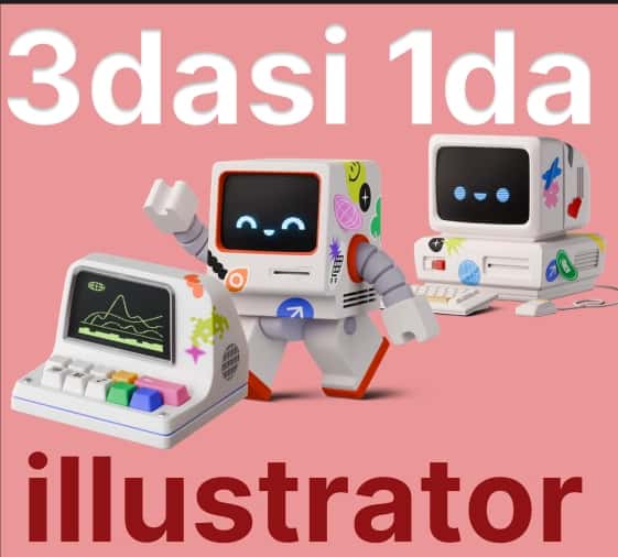 3Dda Web dizayn uchun illustratsiya +3 1
