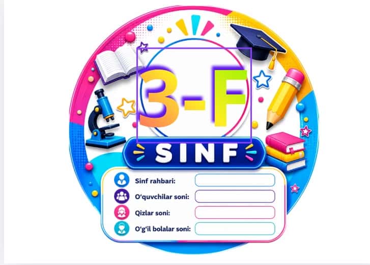 Sinf eshik tablichkalari | 1-A dan 11-G gacha tayyor dizaynlar 2