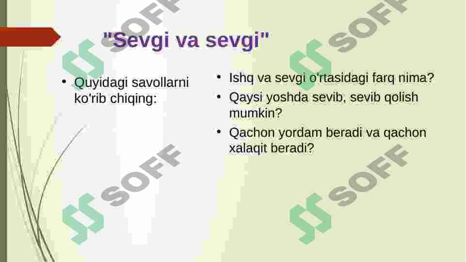Sevgi va muhabbat 2