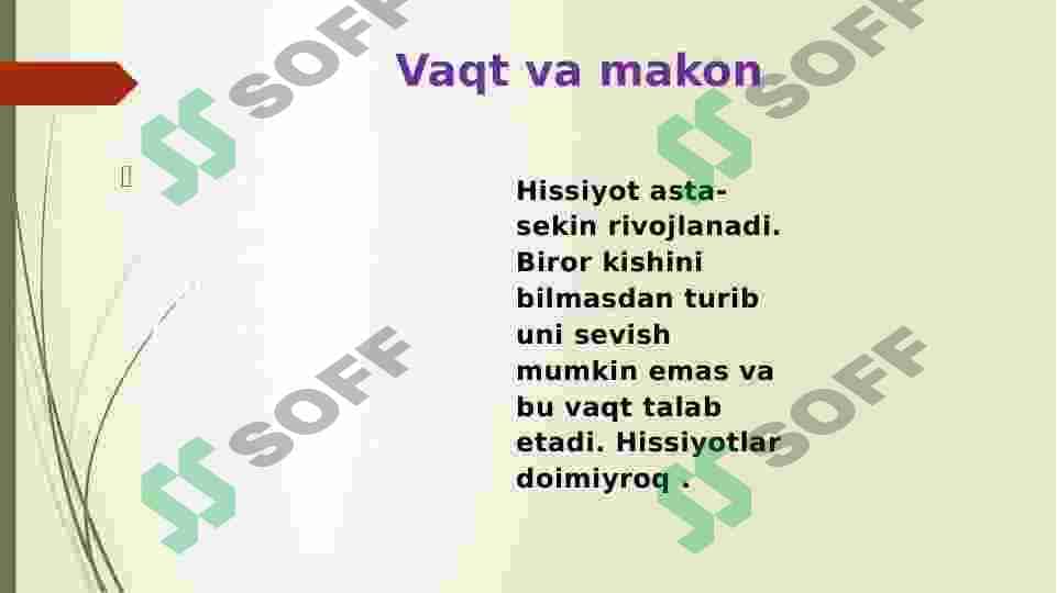 Sevgi va muhabbat 8
