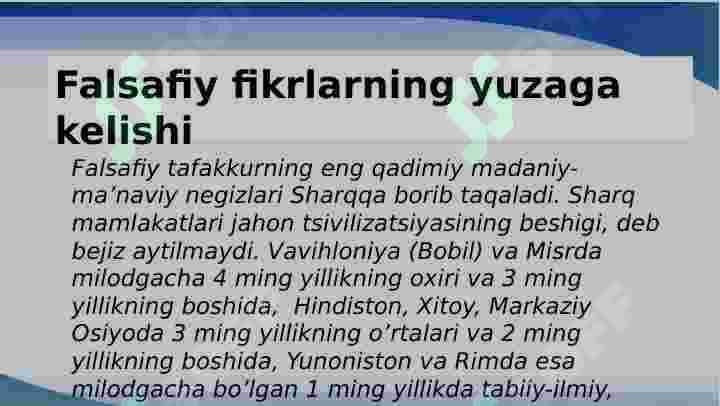 Sharq falsafasi 3