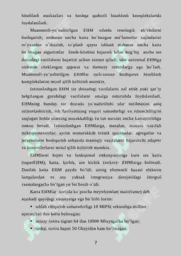 Shaxsiy kompyuterlar 7
