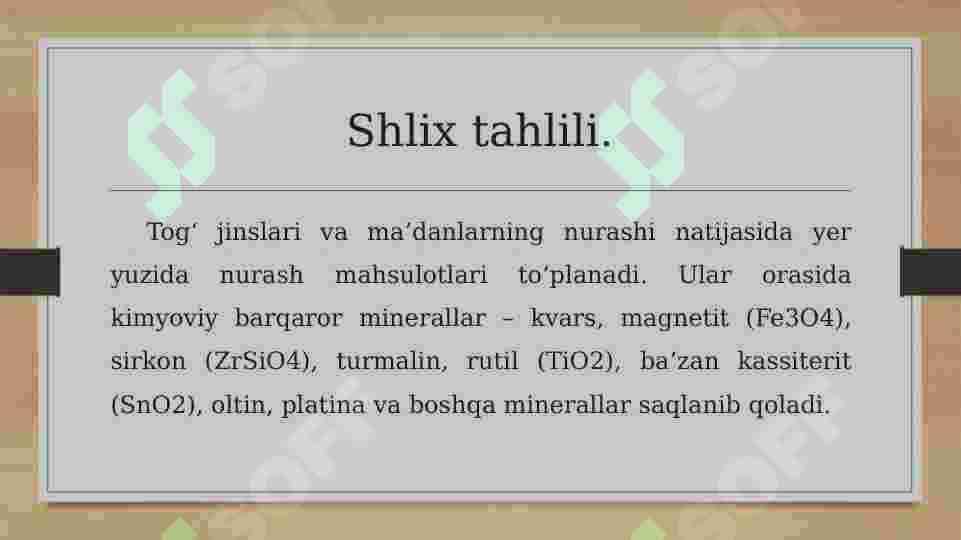 Shlix usuli 2
