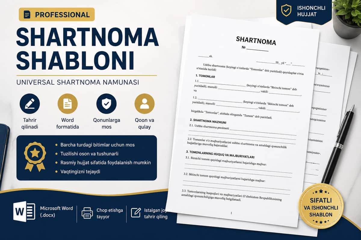 Shartnoma shabloni professional 1