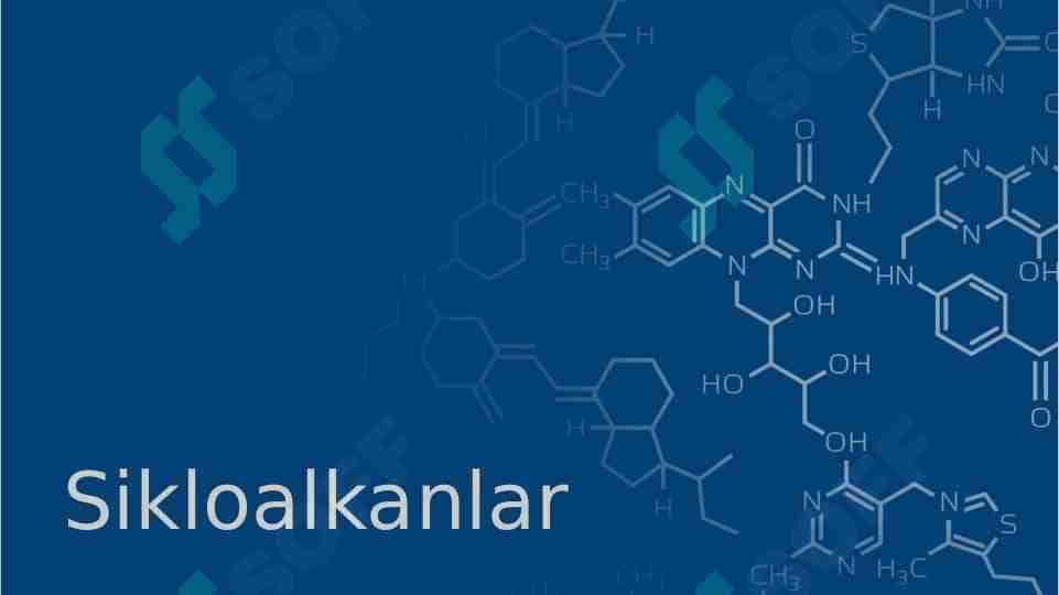 Sikloalkanlar