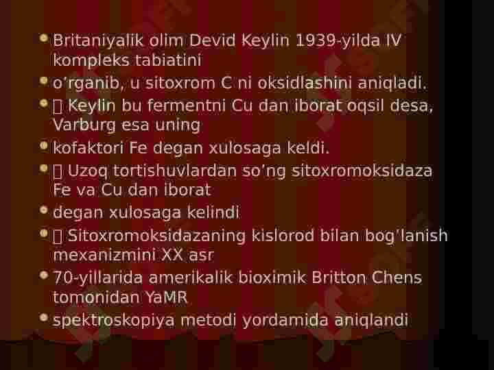 Sitoxromoksidaza fermenti 6