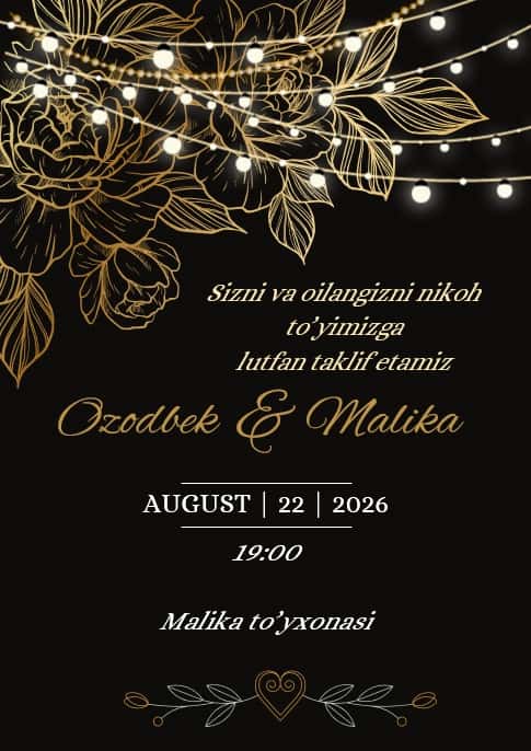 TO'Y TAKLIFNOMA 1
