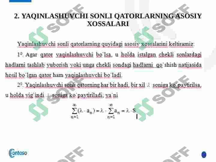 Sonli qatorlar 7