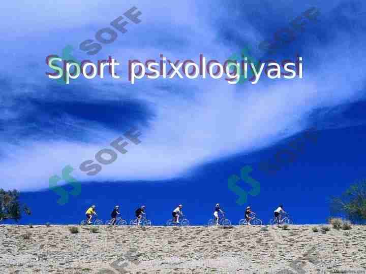 Sport psixologiyasi 1