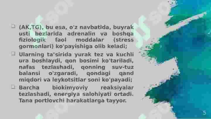 Stress. Psixologik stress 5
