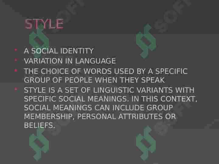 styles (sociolinguistics) 3